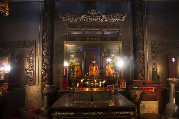 Pattani Tailandia Agosto Estatua Diosa Dios Buda Decoración Del Santuario — Foto de Stock