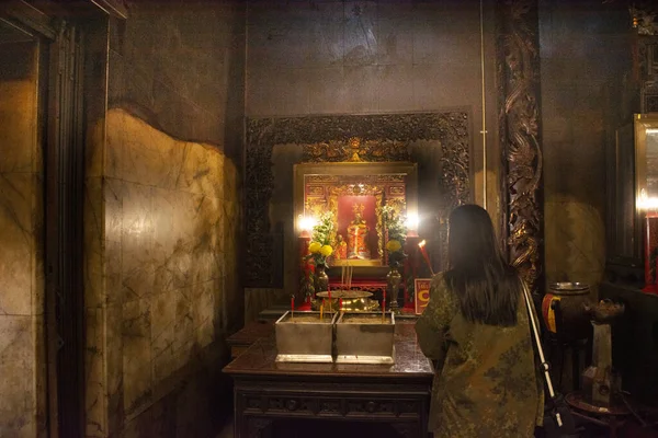 Pattani Tailandia Agosto Estatua Diosa Dios Buda Decoración Del Santuario — Foto de Stock