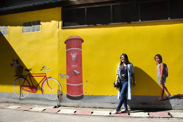 Yala Tailandia Agosto Las Mujeres Tailandesas Viajan Visita Posan Retrato — Foto de Stock