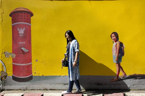 Yala Tailandia Agosto Las Mujeres Tailandesas Viajan Visita Posan Retrato — Foto de Stock