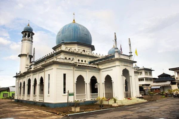 Yala Tailandia Agosto Mezquita Central Klang Masjid Ciudad Betong Para — Foto de Stock