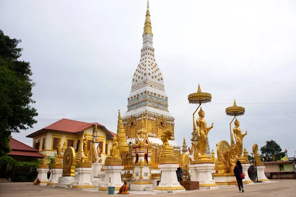 Нахон Фаном Таїланд Октобер Пагода Або Ступа Ват Пхра Фаномний — стокове фото