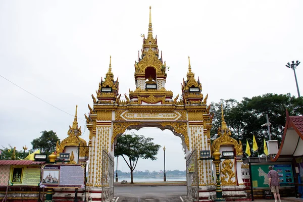 Nakhon Phanom Thailand Outubro Pagode Stupa Wat Phra Esse Templo — Fotografia de Stock