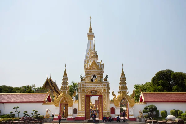 Nakhon Phanom Tailandia Octubre Pagoda Stupa Wat Phra Ese Templo — Foto de Stock