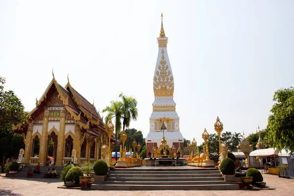 Nakhon Phanom Ταϊλάνδη Οκτωβρίου Παγόδα Stupa Wat Phra Phanom Temple — Φωτογραφία Αρχείου