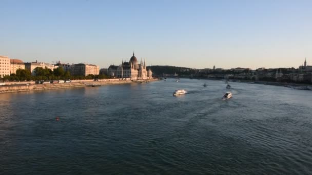 Fiume Crociere Tour Barca Nel Fiume Delta Del Danubio Portare — Video Stock