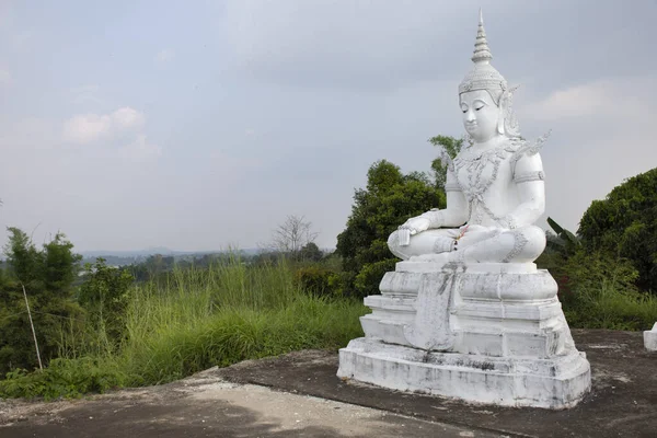 Sakon Nakhon Thailand Oktober Buddha Staty Wat Phrabuddhabat Nam Thip — Stockfoto