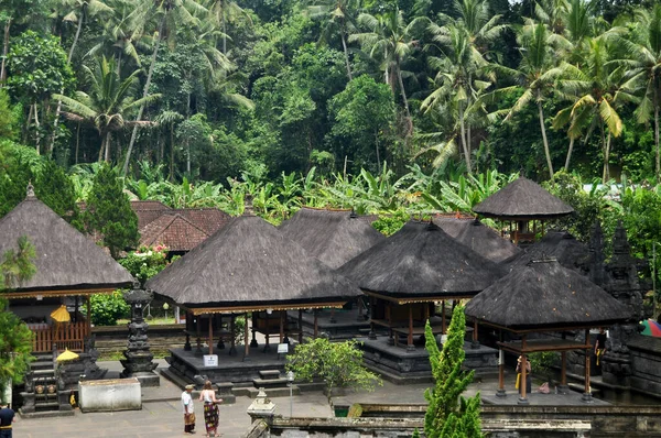 Bali Indonesia Marzo Interior Design Decorazione Giardinaggio Del Tempio Goa — Foto Stock