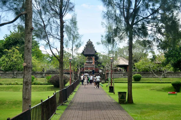 Bali Indonesia Marzo Diseño Exterior Interior Antigua Jardinería Decoración Pura — Foto de Stock