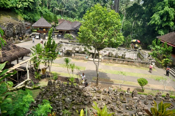 Bali Indonesia Marca Projektowanie Wnętrz Dekoracja Ogrodnictwa Świątyni Goa Gajah — Zdjęcie stockowe