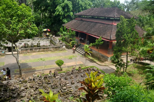 Bali Indonesia Marzo Diseño Interiores Decoración Jardinería Del Templo Goa — Foto de Stock