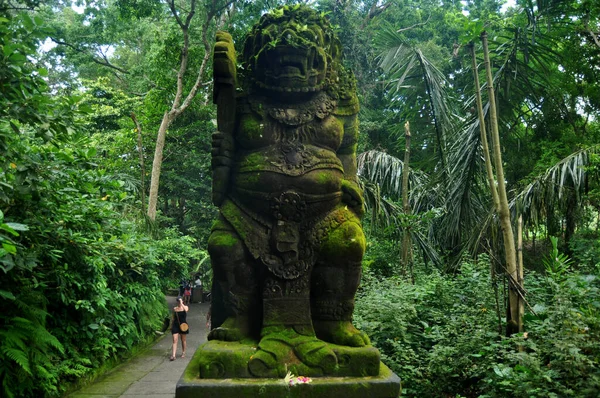 Bali Indonesia March Sculpture Carved Antique Deity Angel God Hindu — Stock Photo, Image