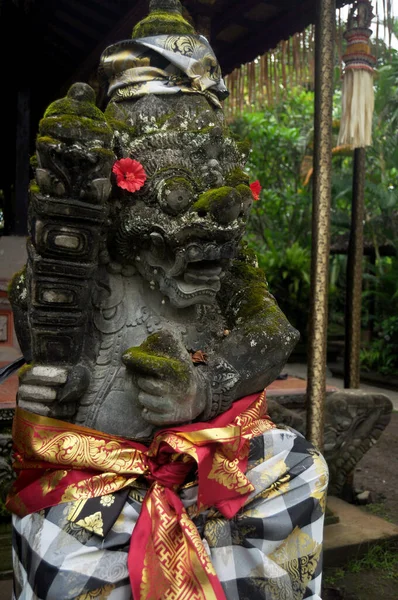 Art Sculpture Carved Antique Deity Angel God Hindu Statue Balinese — Stock Photo, Image