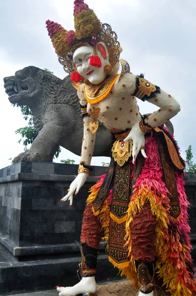 Bali Indonesien März Kunstskulptur Und Geschnitzter Antiker Gottheitsengelgott Pura Ulun — Stockfoto