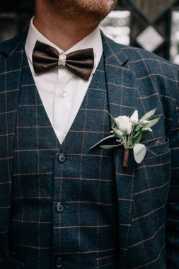 Smokin ve papyonlu Damadın Portresi 