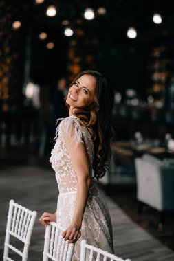 Genç Beyaz gelin düğün günü