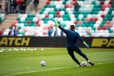 MINSK, BELARUS - 24 Mayıs 2020 Belarus Kupası Finali. Dinamo Stadyumu 'nda (Minsk) FC BATE Borisov - FC Dinamo Brest maçı)