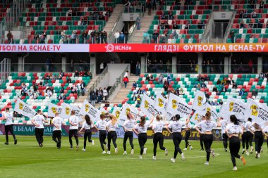 MINSK, BELARUS - 24 Mayıs 2020 Belarus Kupası Finali. Dinamo Stadyumu 'nda (Minsk) FC BATE Borisov - FC Dinamo Brest maçı)