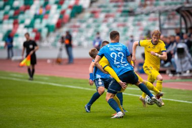 MINSK, BELARUS - 24 Mayıs 2020 Belarus Kupası Finali. Dinamo Stadyumu 'nda (Minsk) FC BATE Borisov - FC Dinamo Brest maçı)