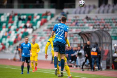 MINSK, BELARUS - 24 Mayıs 2020 Belarus Kupası Finali. Dinamo Stadyumu 'nda (Minsk) FC BATE Borisov - FC Dinamo Brest maçı)