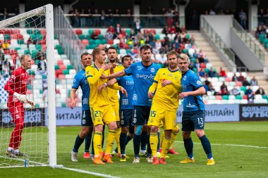 MINSK, BELARUS - 24 Mayıs 2020 Belarus Kupası Finali. Dinamo Stadyumu 'nda (Minsk) FC BATE Borisov - FC Dinamo Brest maçı)