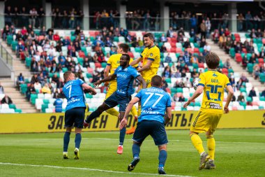 MINSK, BELARUS - 24 Mayıs 2020 Belarus Kupası Finali. Dinamo Stadyumu 'nda (Minsk) FC BATE Borisov - FC Dinamo Brest maçı)