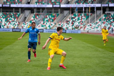 MINSK, BELARUS - 24 Mayıs 2020 Belarus Kupası Finali. Dinamo Stadyumu 'nda (Minsk) FC BATE Borisov - FC Dinamo Brest maçı)