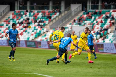 MINSK, BELARUS - 24 Mayıs 2020 Belarus Kupası Finali. Dinamo Stadyumu 'nda (Minsk) FC BATE Borisov - FC Dinamo Brest maçı)