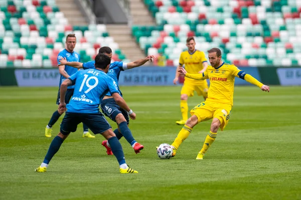 MINSK, BELARUS - 24 Mayıs 2020 Belarus Kupası Finali. Dinamo Stadyumu 'nda (Minsk) FC BATE Borisov - FC Dinamo Brest maçı)