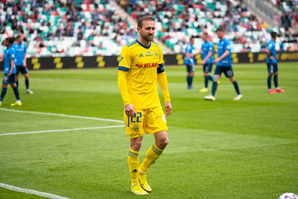 MINSK, BELARUS - 24 Mayıs 2020: FC BATE Borisov Belarus Kupası Final 2020. Dinamo Stadyumu 'nda (Minsk) FC BATE Borisov - FC Dinamo Brest maçı)