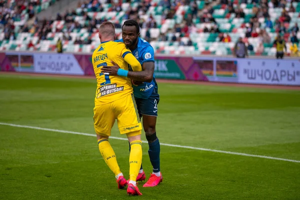 MINSK, BELARUS - 24 Mayıs 2020 Belarus Kupası Finali. Dinamo Stadyumu 'nda (Minsk) FC BATE Borisov - FC Dinamo Brest maçı)
