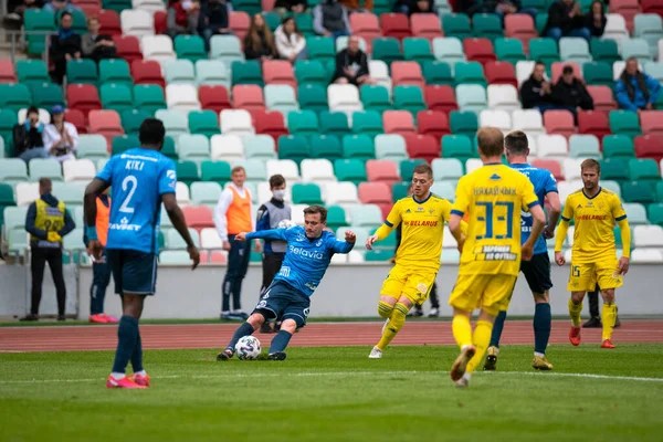 MINSK, BELARUS - 24 Mayıs 2020 Belarus Kupası Finali. Dinamo Stadyumu 'nda (Minsk) FC BATE Borisov - FC Dinamo Brest maçı)