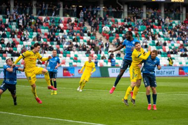 MINSK, BELARUS - 24 Mayıs 2020 Belarus Kupası Finali. Dinamo Stadyumu 'nda (Minsk) FC BATE Borisov - FC Dinamo Brest maçı)