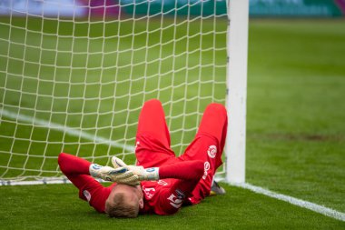 MINSK, BELARUS - 24 Mayıs 2020 Belarus Kupası Finali. Dinamo Stadyumu 'nda (Minsk) FC BATE Borisov - FC Dinamo Brest maçı)