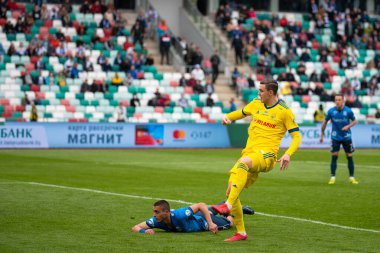 MINSK, BELARUS - 24 Mayıs 2020 Belarus Kupası Finali. Dinamo Stadyumu 'nda (Minsk) FC BATE Borisov - FC Dinamo Brest maçı)