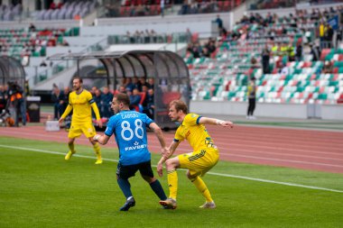 MINSK, BELARUS - 24 Mayıs 2020 Belarus Kupası Finali. Dinamo Stadyumu 'nda (Minsk) FC BATE Borisov - FC Dinamo Brest maçı)