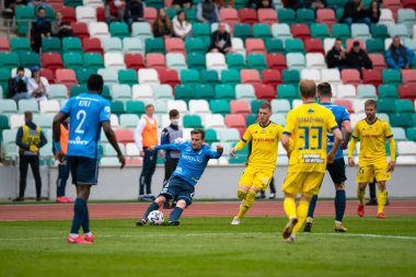 MINSK, BELARUS - 24 Mayıs 2020 Belarus Kupası Finali. Dinamo Stadyumu 'nda (Minsk) FC BATE Borisov - FC Dinamo Brest maçı)