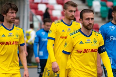MINSK, BELARUS - 24 Mayıs 2020 Belarus Kupası Finali. Dinamo Stadyumu 'nda (Minsk) FC BATE Borisov - FC Dinamo Brest maçı)