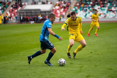 MINSK, BELARUS - 24 Mayıs 2020 Belarus Kupası Finali. Dinamo Stadyumu 'nda (Minsk) FC BATE Borisov - FC Dinamo Brest maçı)