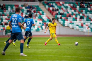 MINSK, BELARUS - 24 Mayıs 2020 Belarus Kupası Finali. Dinamo Stadyumu 'nda (Minsk) FC BATE Borisov - FC Dinamo Brest maçı)