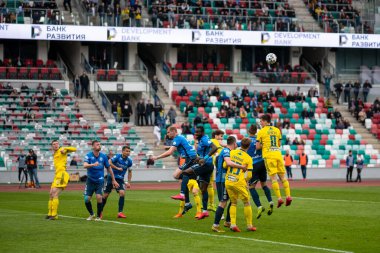 MINSK, BELARUS - 24 Mayıs 2020 Belarus Kupası Finali. Dinamo Stadyumu 'nda (Minsk) FC BATE Borisov - FC Dinamo Brest maçı)