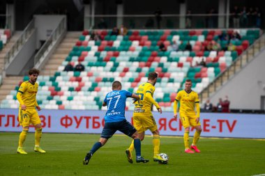 MINSK, BELARUS - 24 Mayıs 2020 Belarus Kupası Finali. Dinamo Stadyumu 'nda (Minsk) FC BATE Borisov - FC Dinamo Brest maçı)
