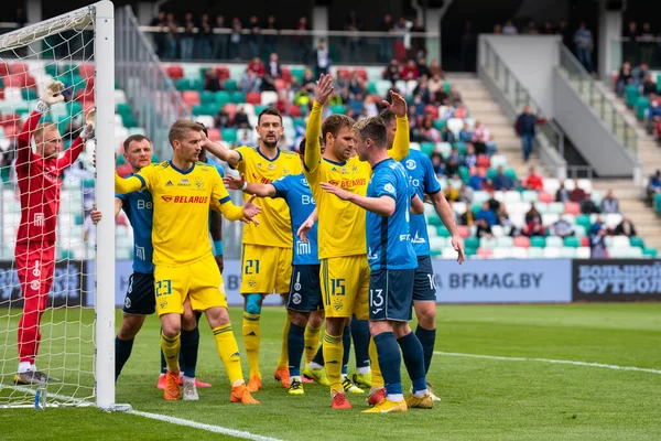 MINSK, BELARUS - 24 Mayıs 2020 Belarus Kupası Finali. Dinamo Stadyumu 'nda (Minsk) FC BATE Borisov - FC Dinamo Brest maçı)