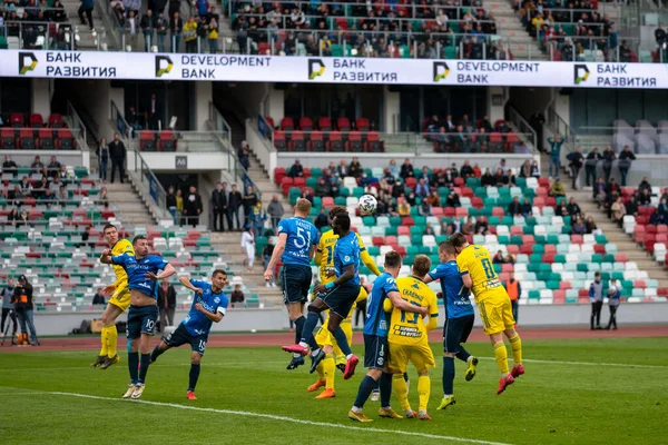 MINSK, BELARUS - 24 Mayıs 2020 Belarus Kupası Finali. Dinamo Stadyumu 'nda (Minsk) FC BATE Borisov - FC Dinamo Brest maçı)
