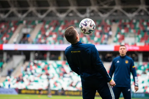 Minsk Belarus Mai 2020 Die Spieler Des Bate Borisov Weißrussischen — Stockfoto