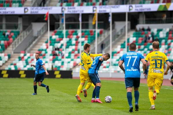 MINSK, BELARUS - 24 Mayıs 2020 Belarus Kupası Finali. Dinamo Stadyumu 'nda (Minsk) FC BATE Borisov - FC Dinamo Brest maçı)