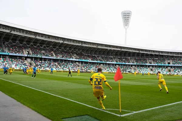 MINSK, BELARUS - 24 Mayıs 2020: FC BATE Borisov Belarus Kupası Final 2020. Dinamo Stadyumu 'nda (Minsk) FC BATE Borisov - FC Dinamo Brest maçı)
