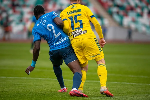 MINSK, BELARUS - 24 Mayıs 2020 Belarus Kupası Finali. Dinamo Stadyumu 'nda (Minsk) FC BATE Borisov - FC Dinamo Brest maçı)