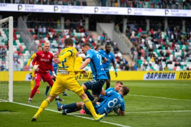 MINSK, BELARUS - 24 Mayıs 2020 Belarus Kupası Finali. Dinamo Stadyumu 'nda (Minsk) FC BATE Borisov - FC Dinamo Brest maçı)