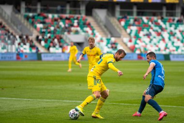 MINSK, BELARUS - 24 Mayıs 2020 Belarus Kupası Finali. Dinamo Stadyumu 'nda (Minsk) FC BATE Borisov - FC Dinamo Brest maçı)